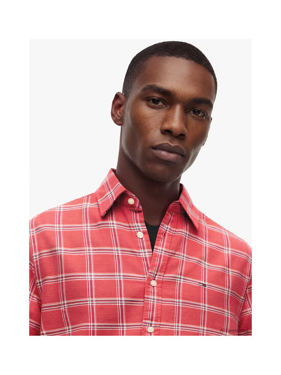 Tommy Jeans - Twill Check krekls ar apkakli - XK5 ANTHEM RED CHECK | Stockmann - photo 5