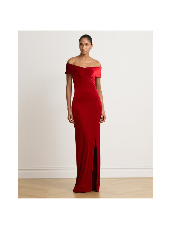 Lauren Ralph Lauren - Velvet-iltamekko - 001 LAUREN RED VELVET | Stockmann - photo 1