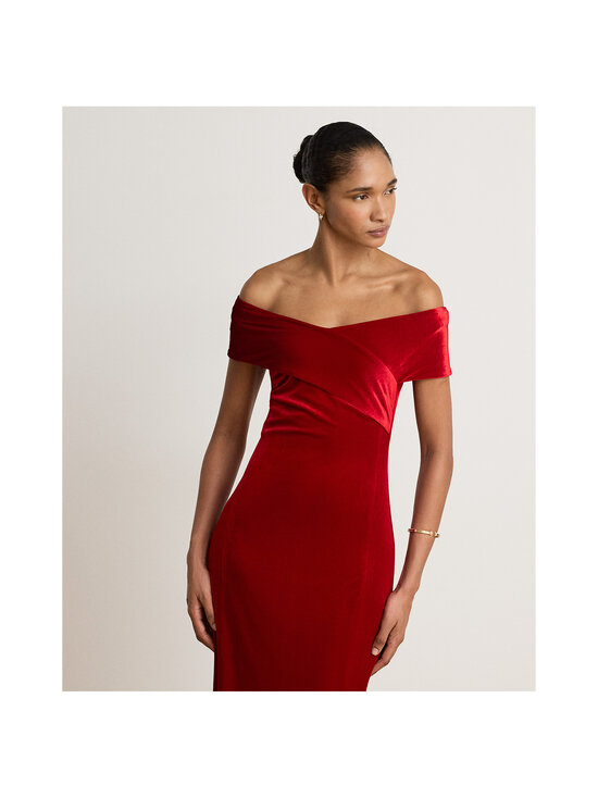 Lauren Ralph Lauren - Velvet-iltamekko - 001 LAUREN RED VELVET | Stockmann - photo 3