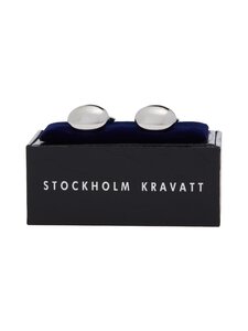 Stockholm Kravatt - Oval-kalvosinnapit - SILVER | Stockmann