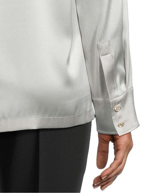 Max Mara Studio - Lodi-silkkipusero - 080 PERLGRAU | Stockmann - photo 4