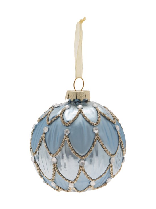 Silver Beads -lasipallo 7,9 cm
