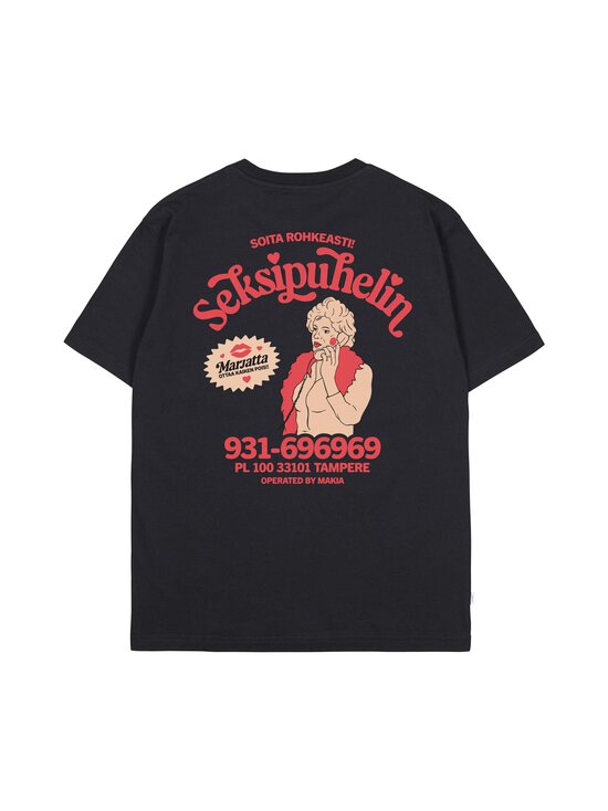 Makia - Kummeli Seksipuhelin T-krekls - 999 BLACK | Stockmann - photo 2