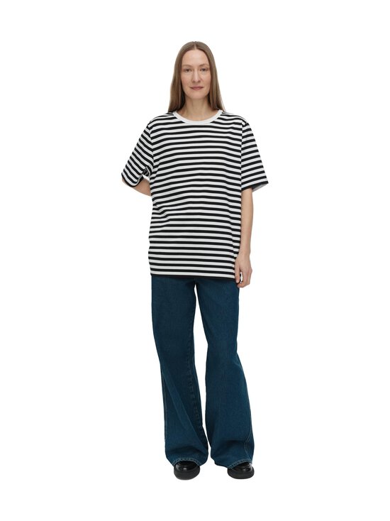 Marimekko - Tasaraita Unisex Kioski T-krekls - 068 WHITE, BLACK - photo 1 Marimekko - Tasaraita Unisex Kioski T-krekls - 068 WHITE, BLACK | Stockmann - photo 1
