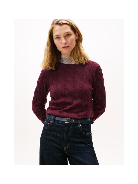 Tommy Hilfiger - Palmikkoes kudum Soft Wool - XIH DEEP BURGUNDY | Stockmann - photo 2