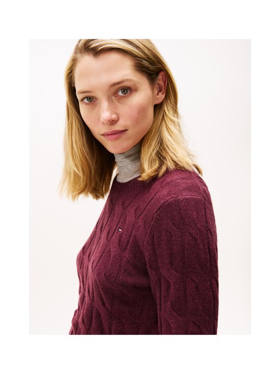 Tommy Hilfiger - Palmikkoes kudum Soft Wool - XIH DEEP BURGUNDY | Stockmann - photo 5