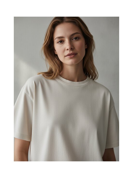 Rue de Tokyo - T-särk Tora Light Jersey - PARCHMENT WHITE | Stockmann - photo 3