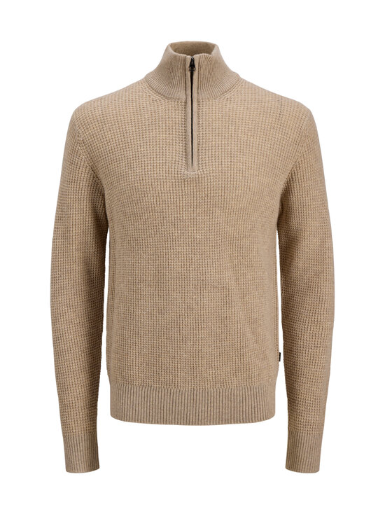 Jack & Jones - Jprblulambswool Waffle Half Zip džemperis - SILVER LINING DETAIL:MELANGE | Stockmann - photo 1