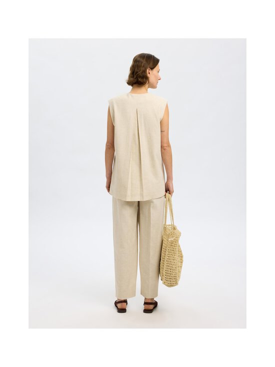 Selected - SlfMara Barrel -housut - SANDSHELL | Stockmann - photo 4