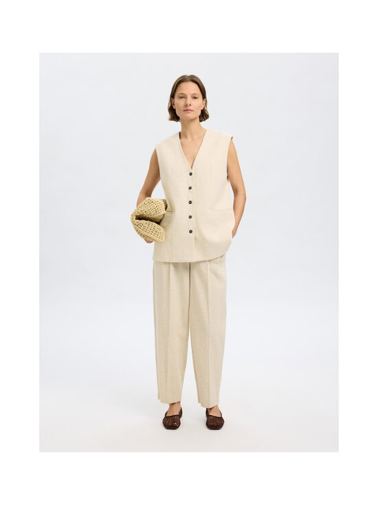 Selected - SlfMara Barrel -housut - SANDSHELL | Stockmann - photo 6