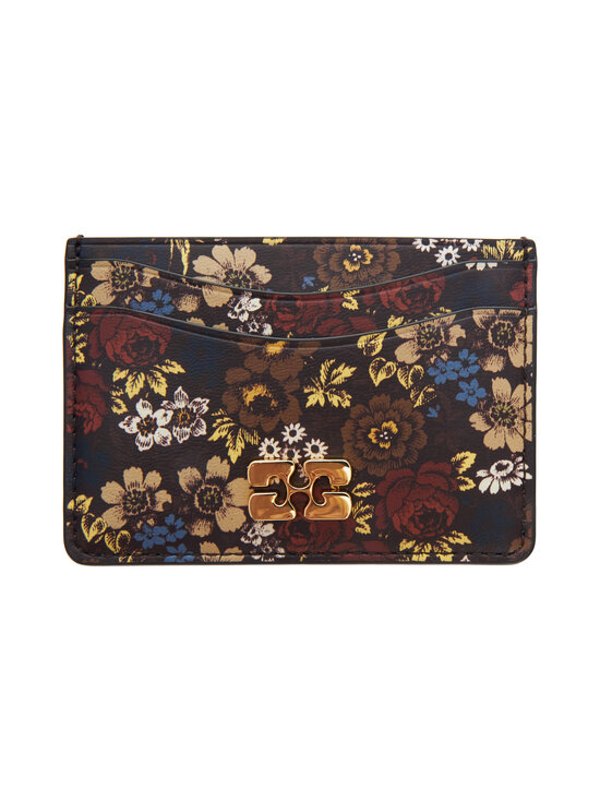 Ganni - Bou Printed -korttikotelo - 00B CHOCOLATE PLUM | Stockmann - photo 1