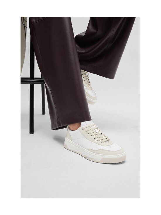 BOSS - Baltimore-nahkasneakerit - 100 WHITE | Stockmann - photo 6