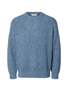 Selected - SlhTilum Crewneck -neule - BLUE HORIZON DETAIL:BLUE HORIZION / BLISSFUL BLUE / OATMEAL / SKY CAPTAIN | Stockmann