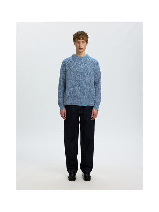 Selected - SlhTilum Crewneck -neule - BLUE HORIZON DETAIL:BLUE HORIZION / BLISSFUL BLUE / OATMEAL / SKY CAPTAIN | Stockmann - photo 2