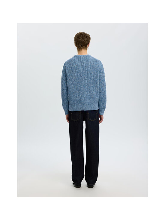 Selected - SlhTilum Crewneck -neule - BLUE HORIZON DETAIL:BLUE HORIZION / BLISSFUL BLUE / OATMEAL / SKY CAPTAIN | Stockmann - photo 4