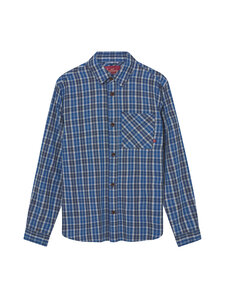 MOS MOSH - MMGDavid Spring Check -kauluspaita - 460 INDIGO BLUE | Stockmann