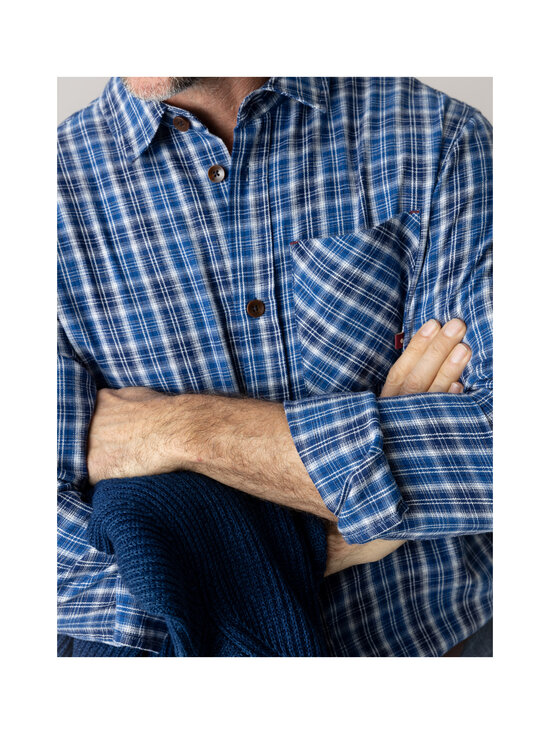 MOS MOSH - MMGDavid Spring Check -kauluspaita - 460 INDIGO BLUE | Stockmann - photo 5