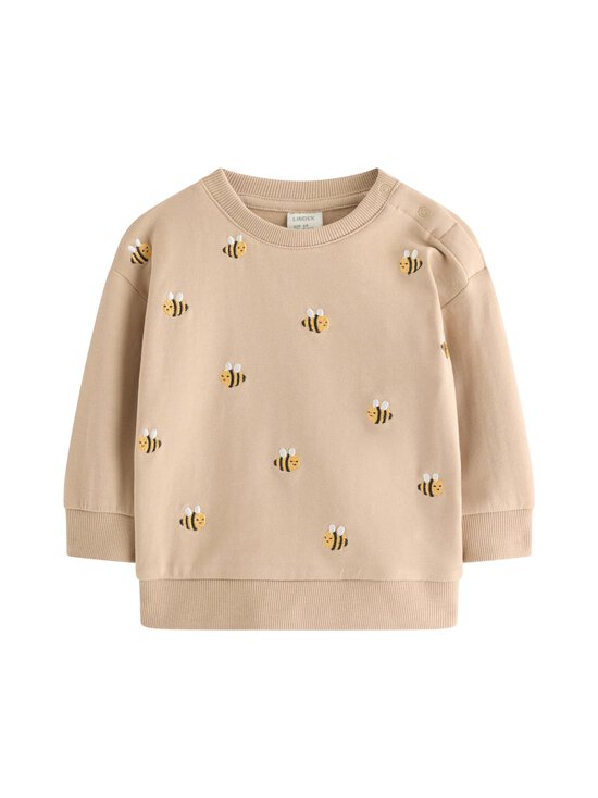 Lindex - Embroidered-collegepaita - 4939 BEIGE | Stockmann - photo 1