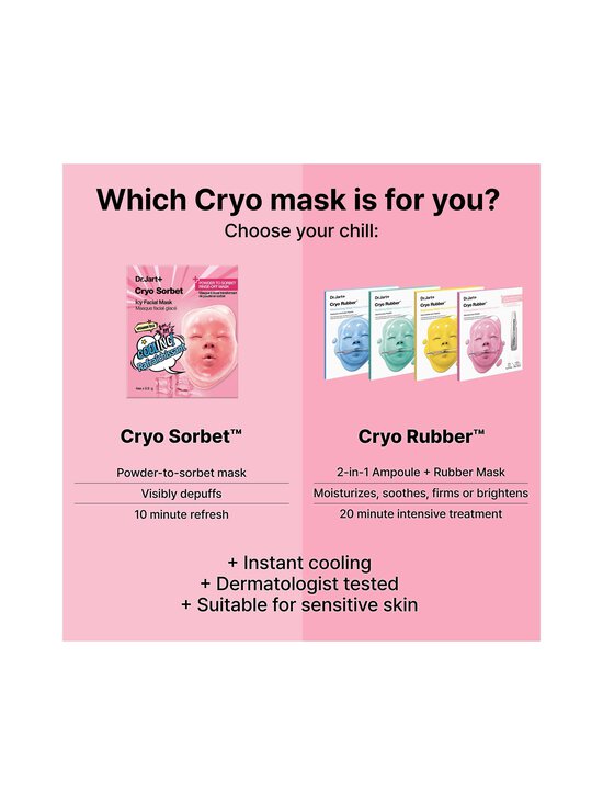 Dr.Jart+ - Cryo Rubber Sorbet Icy Facial Mask -kasvonaamio - NOCOL | Stockmann - photo 8