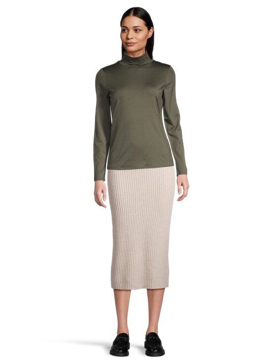 ESSENTIALS by Stockmann - Trikotaažsärk Judith Rollneck - LT.KHAKI GREEN - photo 2 ESSENTIALS by Stockmann - Trikotaažsärk Judith Rollneck - LT.KHAKI GREEN | Stockmann - photo 2