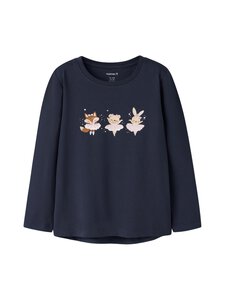 Name It - NmfVix trikotāžas krekls - NAVY BLAZER PRINT:ANIMAL BALLERINAS | Stockmann