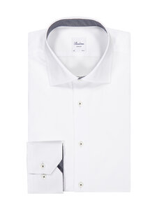 Stenströms - Regular Cuff Contrast -kauluspaita - 000 WHITE | Stockmann