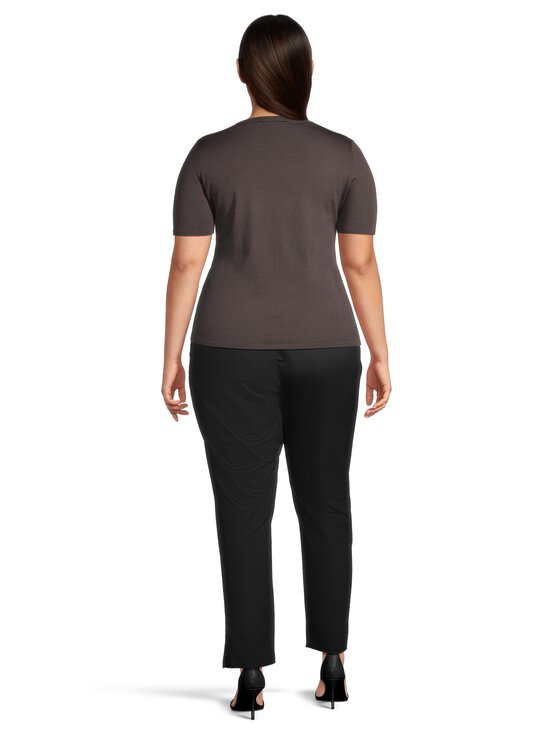 Marina Rinaldi - MRVortensia- lyhythihainen neule - 002 DARK BROWN | Stockmann - photo 3