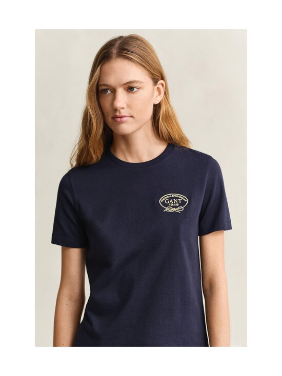 GANT - Rope Graphic t-paita - 433 EVENING BLUE | Stockmann - photo 4