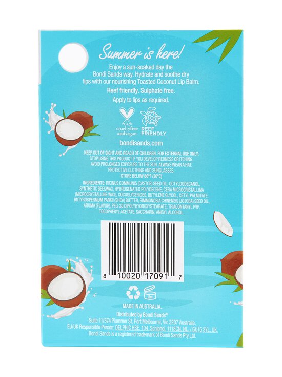 Bondi Sands - Moisturising Lip Balm Coconut lūpu balzams - NOCOL - photo 4 Bondi Sands - Moisturising Lip Balm Coconut lūpu balzams - NOCOL | Stockmann - photo 4