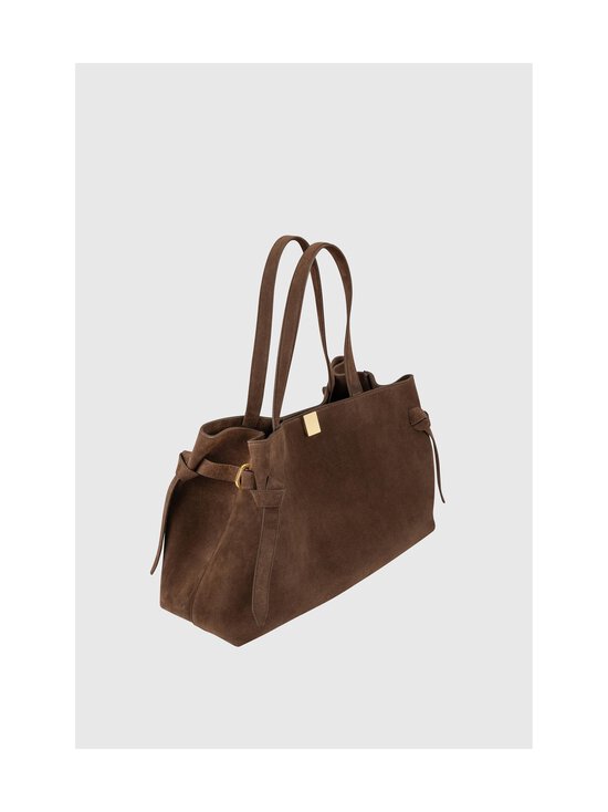YUZEFI - Gyoza Tote Suede -nahkalaukku - CHOCOLATE | Stockmann - photo 2