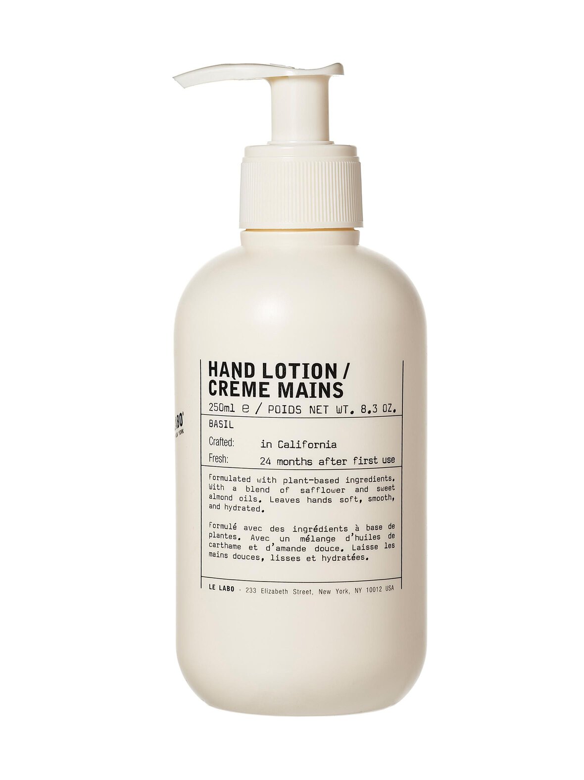 Basil Hand Lotion -käsivoide, 250ml