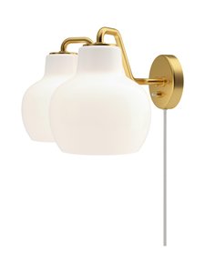 Louis Poulsen - VL Ring Crown -seinävalaisin Ø 30,5 cm - WHITE/BRASS | Stockmann