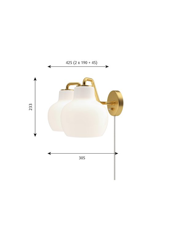 Louis Poulsen - VL Ring Crown -seinävalaisin Ø 30,5 cm - WHITE/BRASS - photo 2 Louis Poulsen - VL Ring Crown -seinävalaisin Ø 30,5 cm - WHITE/BRASS | Stockmann - photo 2