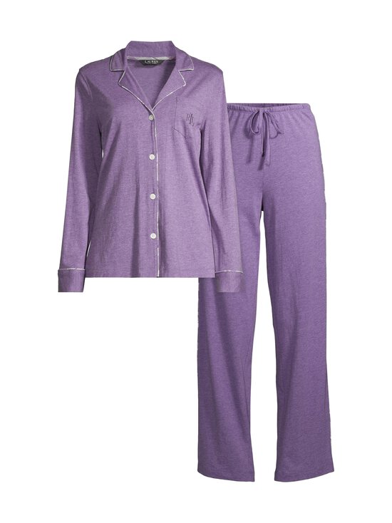Lauren Ralph Lauren - Notch collar long pant -pyjama - 500 PURPLE - photo 1 Lauren Ralph Lauren - Notch collar long pant -pyjama - 500 PURPLE | Stockmann - photo 1