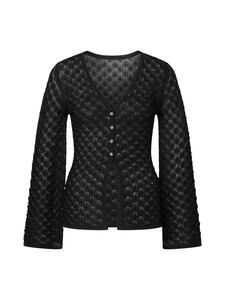 Malina - Ayla -neuletakki - 10007 BLACK | Stockmann