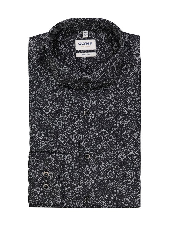 Olymp - Body Fit Flower Print krekls ar apkakli - 63 SILBERGRAU | Stockmann - photo 1