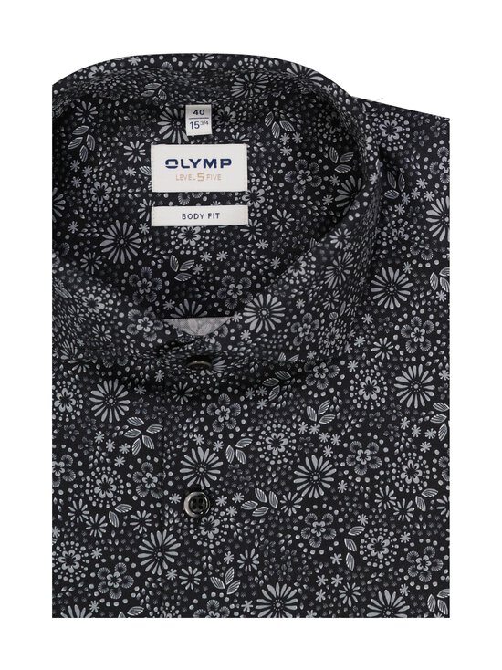 Olymp - Body Fit Flower Print krekls ar apkakli - 63 SILBERGRAU | Stockmann - photo 2