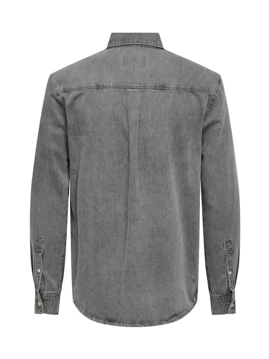Only & Sons - Teksasärk OnsOrson Regular - LIGHT GREY DENIM | Stockmann - photo 2