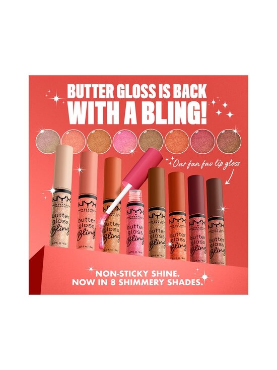 NYX Professional Makeup - Butter Gloss Bling Lip Gloss -huulikiilto - 04 PAY ME IN GOLD - photo 7 NYX Professional Makeup - Butter Gloss Bling Lip Gloss -huulikiilto - 04 PAY ME IN GOLD | Stockmann - photo 7