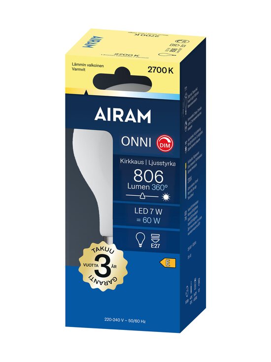 Airam - Onni LED -lamppu - TRANSPARENT | Stockmann - photo 2