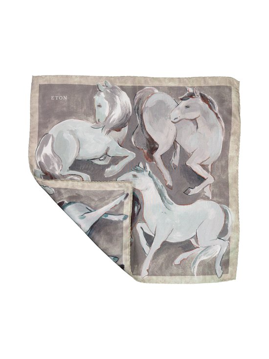 Eton - Horse Print -silkkitaskuliina - 64 MID GREEN | Stockmann - photo 2