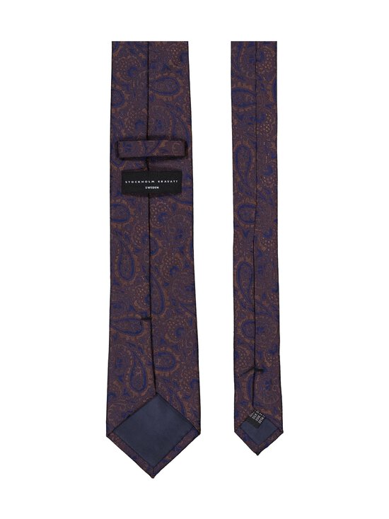 Stockholm Kravatt - Paisley zīda kaklasaite - 042 BROWN NAVY - photo 2 Stockholm Kravatt - Paisley zīda kaklasaite - 042 BROWN NAVY | Stockmann - photo 2