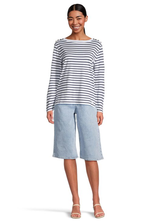 Emporio Armani - Jumper-trikoopaita - FB065 FANCY WARM WHITE/MINERAL BLUE | Stockmann - photo 2