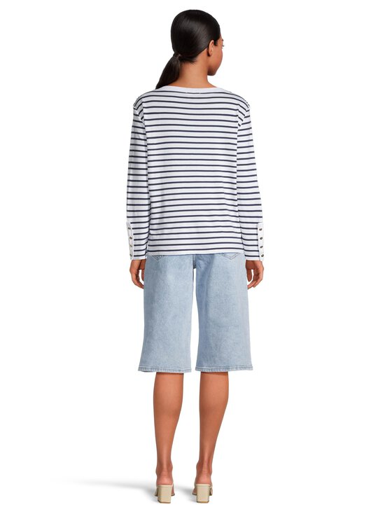 Emporio Armani - Jumper-trikoopaita - FB065 FANCY WARM WHITE/MINERAL BLUE | Stockmann - photo 3