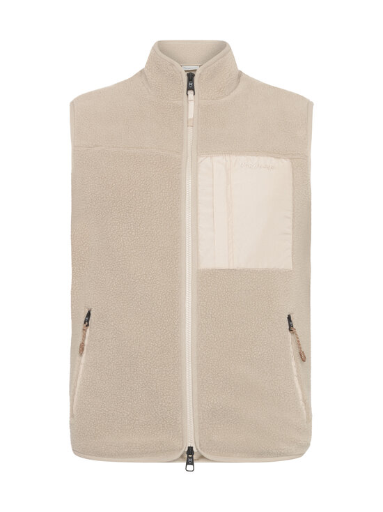 Knowledge Cotton Apparel - Loose Fit Zip Fleece -liivi - 1228 LIGHT FEATHER GRAY | Stockmann - photo 1