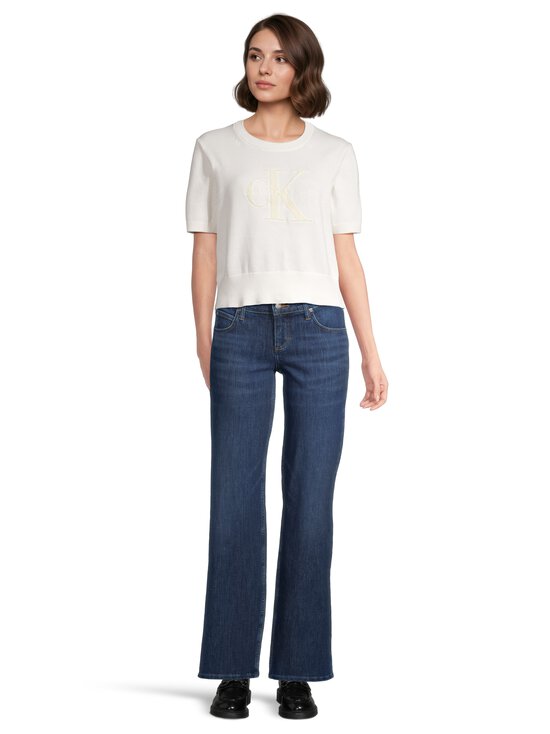 Calvin Klein Jeans - Chunky Cotton Graphic adīts džemperis - YBH WHITE GREIGE | Stockmann - photo 2