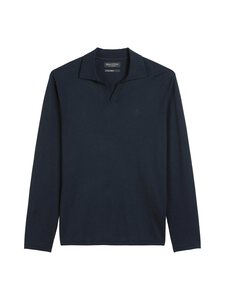 Marc O'Polo - Open collar polo krekls - 898 DARK NAVY Marc O'Polo - Open collar polo krekls - 898 DARK NAVY | Stockmann