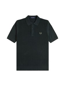 Fred Perry - Waffle Stitch Knitted -pikeepaita - Q20 NIGHT GREEN Fred Perry - Waffle Stitch Knitted -pikeepaita - Q20 NIGHT GREEN | Stockmann