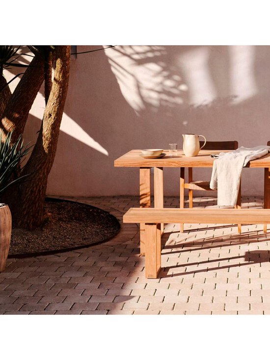 Kave Home - Canadell-ruokapöytä tiikki 180 x 90 cm - BEIGE | Stockmann - photo 7