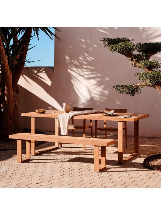 Kave Home - Canadell-ruokapöytä tiikki 180 x 90 cm - BEIGE | Stockmann - photo 8
